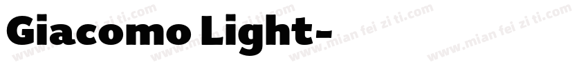 Giacomo Light字体转换